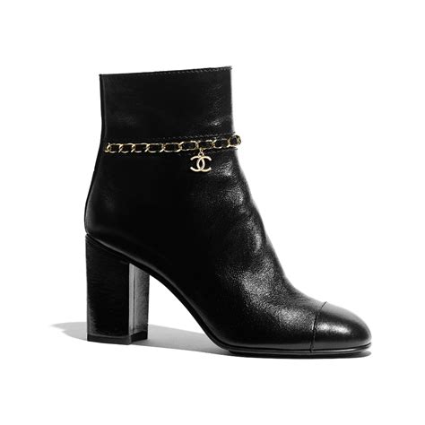 22 chanel boots|Chanel leather boot with heel.